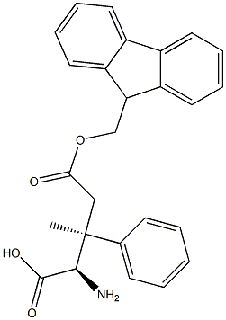 (R,S)-FMoc-2-aMino-3-Methyl-3-phenyl-butyric acid Structure