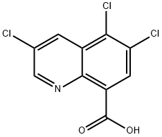 3,5,6-Trichloroquinoline-8-carboxylic Acid 结构式