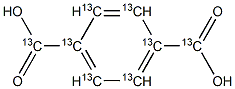 p-Phthalic Acid-13C8,,结构式