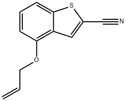 4-(allyloxy)benzo[b]thiophene-2-carbonitrile Structure