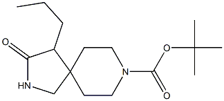 tert-butyl 3-oxo-4-propyl-2,8-diazaspiro[4.5]decane-8-carboxylate Structure