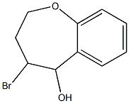 4-broMo-2,3,4,5-tetrahydrobenzo[b]oxepin-5-ol Struktur