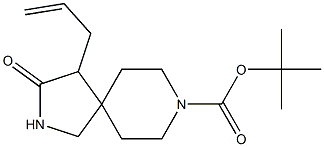 tert-butyl 4-allyl-3-oxo-2,8-diazaspiro[4.5]decane-8-carboxylate,1402149-09-0,结构式