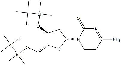 3', 5'-Bis-O-TBDMS-2'-deoxycytidine Structure