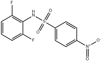 N-(2,6-二氟苯)-4-硝基苯磺酰胺, 862650-16-6, 结构式