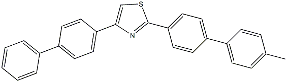 4-(4-Biphenylyl)-2-(4'-Methyl-4-biphenylyl)thiazole, 97% Struktur