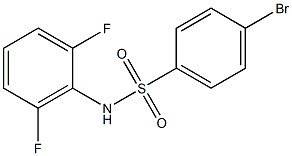 4-BroMo-N-(2,6-difluorophenyl)benzenesulfonaMide, 97% Structure