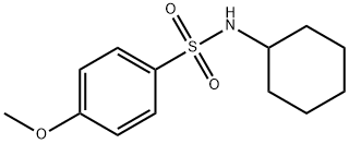 N-环己基-4-甲氧基苯磺酰胺, 169945-43-1, 结构式