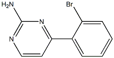 2-AMino-4-(2-broMophenyl)pyriMidine, 95% Structure