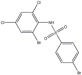 4-BroMo-N-(2-broMo-4,6-dichlorophenyl)benzenesulfonaMide, 97%|4-溴-N-(2-溴-4,6-二氯苯基)苯磺酰胺,97%