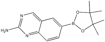 6-(4,4,5,5-TetraMethyl-[1,3,2]dioxaborolan-2-yl)-quinazolin-2-ylaMine,,结构式