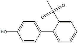 2'-Methanesulfonyl-biphenyl-4-ol,,结构式
