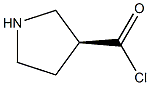 (S)-pyrrolidine-3-carbonyl chloride Struktur