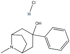 8-Methyl-3-phenyl-8-azabicyclo[3.2.1]octan-3-ol hydrochloride Structure