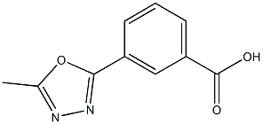 3-(5-Methyl-[1,3,4]oxadiazol-2-yl)-benzoic acid Structure