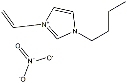 1-乙烯基-3-丁基咪唑硝酸盐 结构式