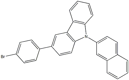 3-(4-broMo phenyl)-N-(2-naphthyl)-9H-carbazole Struktur