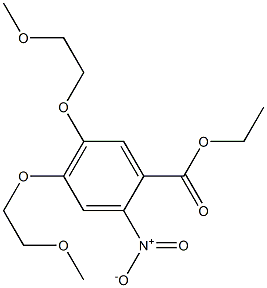 2-nitro-4,5-bis(2-Methoxyethoxy)benzoic acid ethyl ester Structure