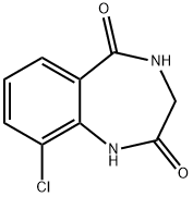 9-CHLORO-3,4-DIHYDRO-1H-BENZO[E][1,4]DIAZEPINE-2,5-DIONE Struktur