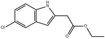 ethyl 2-(5-chloro-1H-indol-2-yl)acetate Struktur