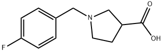 1-(4-FLUOROBENZYL)PYRROLIDINE-3-CARBOXYLICACID Struktur