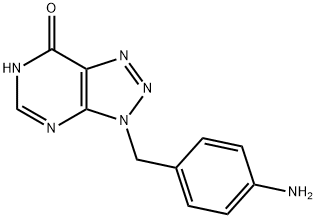 3-(4-AMINOBENZYL)-3H-[1,2,3]TRIAZOLO[4,5-D]PYRIMIDIN-7-OL 结构式