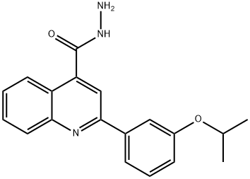 2-(3-ISOPROPOXYPHENYL)QUINOLINE-4-CARBOHYDRAZIDE|2-(3-异丙氧芬基)-4-喹啉卡巴肼