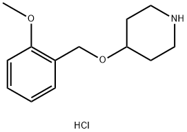 4-[(2-METHOXYBENZYL)OXY]PIPERIDINE HYDROCHLORIDE Structure