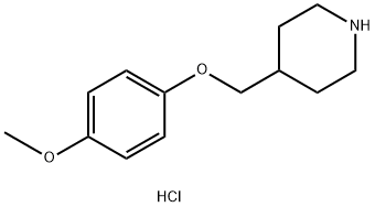 4-(4-METHOXY-PHENOXYMETHYL)-PIPERIDINEHYDROCHLORIDE Structure