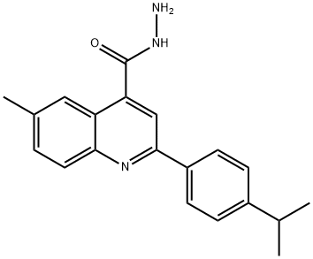 2-(4-ISOPROPYLPHENYL)-6-METHYLQUINOLINE-4-CARBOHYDRAZIDE Struktur