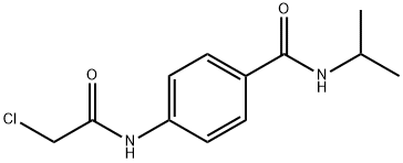 4-[(CHLOROACETYL)AMINO]-N-ISOPROPYLBENZAMIDE Structure