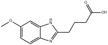 4-(5-METHOXY-1H-BENZIMIDAZOL-2-YL)BUTANOIC ACID 化学構造式