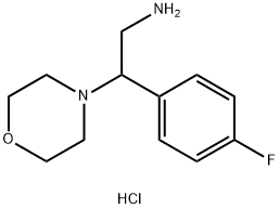 2-(4-FLUORO-PHENYL)-2-MORPHOLIN-4-YL-ETHYLAMINEHYDROCHLORIDE 结构式