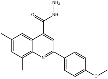 2-(4-METHOXYPHENYL)-6,8-DIMETHYLQUINOLINE-4-CARBOHYDRAZIDE Structure