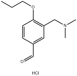 3-((二甲氨基)甲基)-4-丙氧基苯甲醛盐酸盐,1185007-44-6,结构式