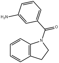(3-AMINOPHENYL)(2,3-DIHYDRO-1H-INDOL-1-YL)-METHANONE Structure