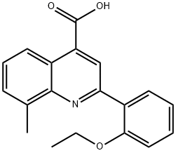 2-(2-乙氧苯基)-8-甲基-喹啉-4-羧酸, 897566-11-9, 结构式