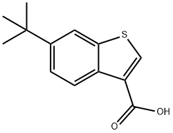 6-叔丁基-1-苯并噻吩-3-羧酸, 932929-10-7, 结构式