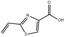 2-乙烯基噻唑-4-羧酸 结构式
