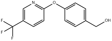 (4-{[5-(トリフルオロメチル)ピリジン-2-イル]オキシ}フェニル)メタノール 化学構造式