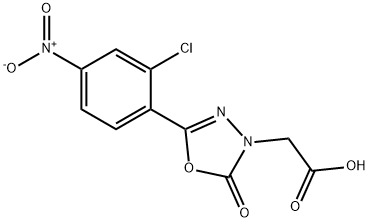 [5-(2-chloro-4-nitrophenyl)-2-oxo-1,3,4-oxadiazol-3(2h)-yl]acetic acid,1216502-69-0,结构式