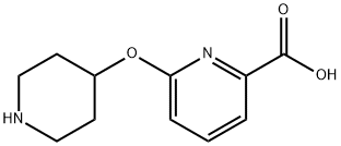6-(piperidin-4-yloxy)pyridine-2-carboxylic acid Structure