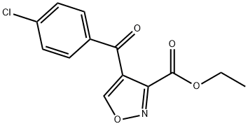 4-(4-氯苯甲酰基)异噁唑-3-甲酸乙酯 结构式