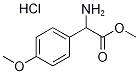 methyl amino(4-methoxyphenyl)acetate hydrochloride 结构式