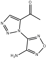 1-[1-(4-Amino-1,2,5-oxadiazol-3-yl)-1H-1,2,3-triazol-5-yl]ethanone Structure