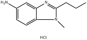 1-Methyl-2-propyl-1H-benzoimidazol-5-ylaminedihydrochloride Struktur