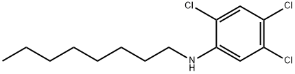 2,4,5-Trichloro-N-octylaniline,51353-66-3,结构式