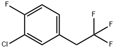 2-Chloro-1-fluoro-4-(2,2,2-trifluoroethyl)-benzene 结构式