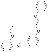 2-ISOPROPOXY-N-[3-(2-PHENOXYETHOXY)BENZYL]ANILINE 结构式