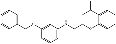 3-(Benzyloxy)-N-[2-(2-isopropylphenoxy)ethyl]-aniline Struktur